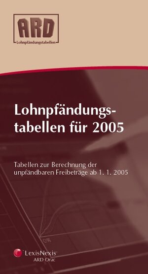 ARD Lohnpfändungstabellen für 2005