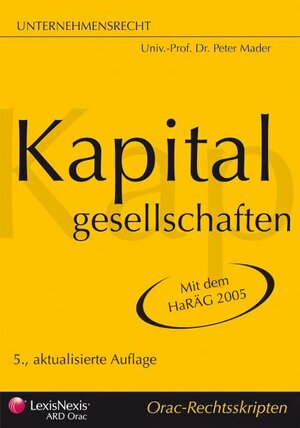 Buchcover Handelsrecht - Kapitalgesellschaften | Peter Mader | EAN 9783700733904 | ISBN 3-7007-3390-9 | ISBN 978-3-7007-3390-4