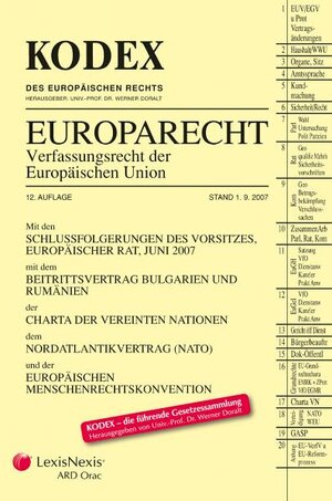 Buchcover KODEX Europarecht  | EAN 9783700737773 | ISBN 3-7007-3777-7 | ISBN 978-3-7007-3777-3