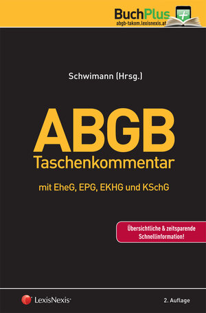Buchcover ABGB  Taschenkommentar | Bernhard Eccher | EAN 9783700753575 | ISBN 3-7007-5357-8 | ISBN 978-3-7007-5357-5