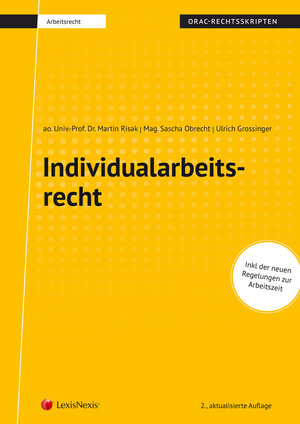 Buchcover Individualarbeitsrecht (Skriptum) | Martin Gruber-Risak | EAN 9783700772613 | ISBN 3-7007-7261-0 | ISBN 978-3-7007-7261-3