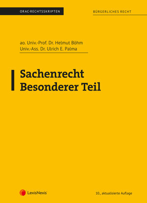 Buchcover Sachenrecht Besonderer Teil (Skriptum) | Helmut Böhm | EAN 9783700777809 | ISBN 3-7007-7780-9 | ISBN 978-3-7007-7780-9