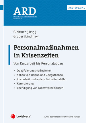 Buchcover Personalmaßnahmen in Krisenzeiten | Bernhard W. Gruber | EAN 9783700778172 | ISBN 3-7007-7817-1 | ISBN 978-3-7007-7817-2