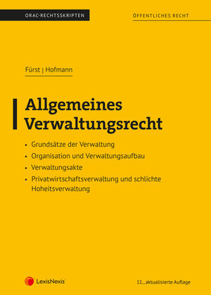 Buchcover Allgemeines Verwaltungsrecht (Skriptum) | Susanne Fürst | EAN 9783700779827 | ISBN 3-7007-7982-8 | ISBN 978-3-7007-7982-7