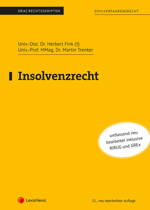 Buchcover Insolvenzrecht | Herbert Fink | EAN 9783700780823 | ISBN 3-7007-8082-6 | ISBN 978-3-7007-8082-3