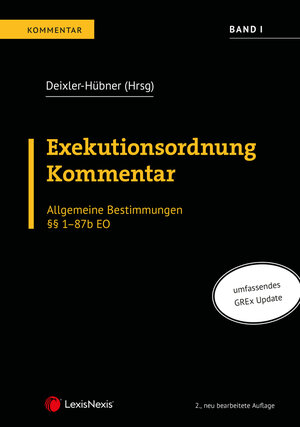 Buchcover Exekutionsordnung Kommentar - Band I | Kathrin Binder | EAN 9783700782933 | ISBN 3-7007-8293-4 | ISBN 978-3-7007-8293-3