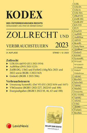 Buchcover KODEX Zollrecht 2023 - inkl. App  | EAN 9783700783268 | ISBN 3-7007-8326-4 | ISBN 978-3-7007-8326-8