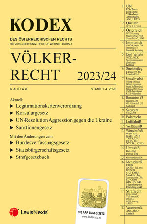 Buchcover KODEX Völkerrecht 2023 - inkl. App  | EAN 9783700785132 | ISBN 3-7007-8513-5 | ISBN 978-3-7007-8513-2