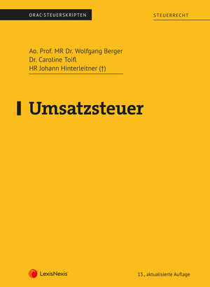 Buchcover Umsatzsteuer (Skriptum) | MR Wolfgang Berger | EAN 9783700785309 | ISBN 3-7007-8530-5 | ISBN 978-3-7007-8530-9