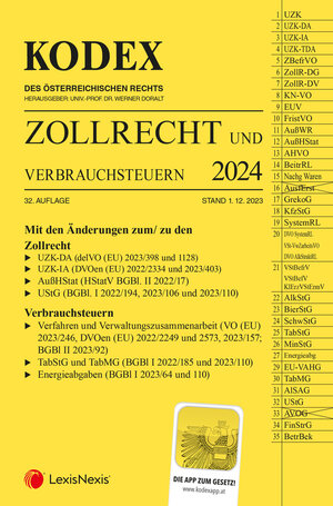 Buchcover KODEX Zollrecht 2024 - inkl. App  | EAN 9783700785941 | ISBN 3-7007-8594-1 | ISBN 978-3-7007-8594-1