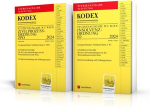 Buchcover KODEX ZPO - IO für die WU 2024 - inkl. App  | EAN 9783700786856 | ISBN 3-7007-8685-9 | ISBN 978-3-7007-8685-6
