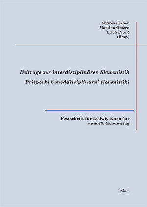 Buchcover Festschrift für Ludwig Karničar zum 65. Geburtstag  | EAN 9783701103041 | ISBN 3-7011-0304-6 | ISBN 978-3-7011-0304-1