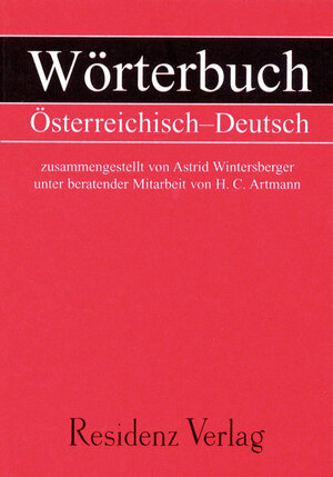 Buchcover Wörterbuch Österreichisch - Deutsch | H.C Artmann | EAN 9783701742394 | ISBN 3-7017-4239-1 | ISBN 978-3-7017-4239-4