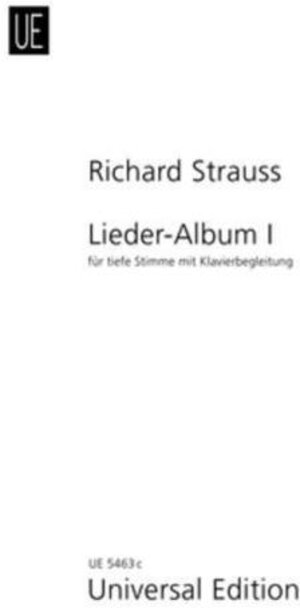 Lieder Album 1. Gesang Tief, Klavier