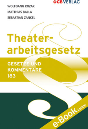 Buchcover Theaterarbeitsgesetz | Matthias Balla | EAN 9783703514753 | ISBN 3-7035-1475-2 | ISBN 978-3-7035-1475-3