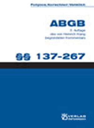 Buchcover Kommentar zum ABGB - Klang-Kommentar / Klang-Kommentar  | EAN 9783704649089 | ISBN 3-7046-4908-2 | ISBN 978-3-7046-4908-9
