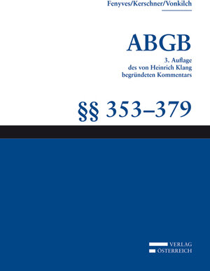 Buchcover Kommentar zum ABGB - Klang-Kommentar / Klang-Kommentar  | EAN 9783704656957 | ISBN 3-7046-5695-X | ISBN 978-3-7046-5695-7