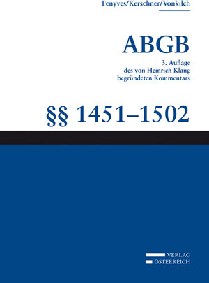 Buchcover Kommentar zum ABGB - Klang-Kommentar / Klang-Kommentar  | EAN 9783704657008 | ISBN 3-7046-5700-X | ISBN 978-3-7046-5700-8