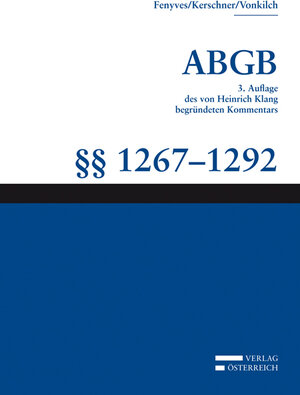 Buchcover Kommentar zum ABGB - Klang Kommentar | Martin Stefula | EAN 9783704663856 | ISBN 3-7046-6385-9 | ISBN 978-3-7046-6385-6