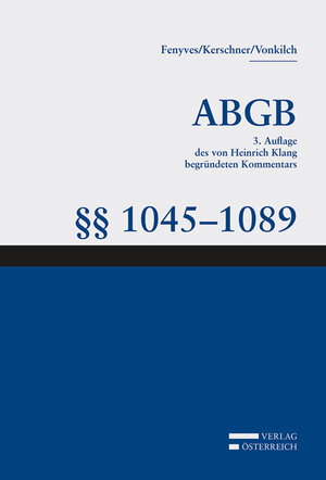 Buchcover Großkommentar zum ABGB - Klang Kommentar  | EAN 9783704664143 | ISBN 3-7046-6414-6 | ISBN 978-3-7046-6414-3