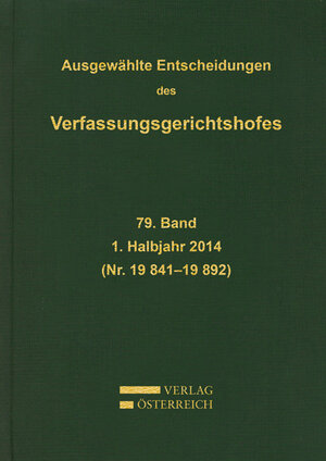 Buchcover Ausgewählte Entscheidungen des Verfassungsgerichtshofes  | EAN 9783704670663 | ISBN 3-7046-7066-9 | ISBN 978-3-7046-7066-3