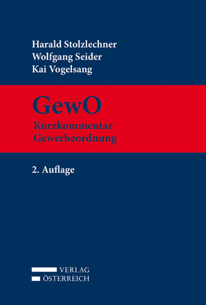 Buchcover GewO | Harald Stolzlechner | EAN 9783704676566 | ISBN 3-7046-7656-X | ISBN 978-3-7046-7656-6