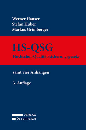 Buchcover HS-QSG Hochschul-Qualitätssicherungsgesetz | Werner Hauser | EAN 9783704688088 | ISBN 3-7046-8808-8 | ISBN 978-3-7046-8808-8