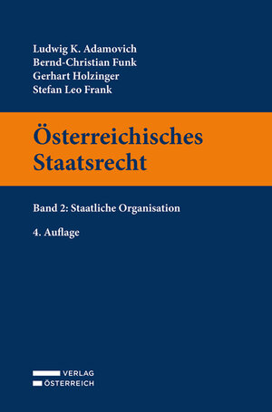 Buchcover Österreichisches Staatsrecht | Ludwig Adamovich | EAN 9783704689313 | ISBN 3-7046-8931-9 | ISBN 978-3-7046-8931-3