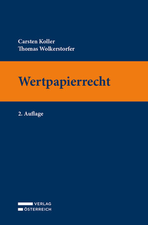 Buchcover Wertpapierrecht | Carsten Koller | EAN 9783704690043 | ISBN 3-7046-9004-X | ISBN 978-3-7046-9004-3