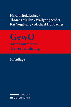 Buchcover GewO | Harald Stolzlechner | EAN 9783704693426 | ISBN 3-7046-9342-1 | ISBN 978-3-7046-9342-6