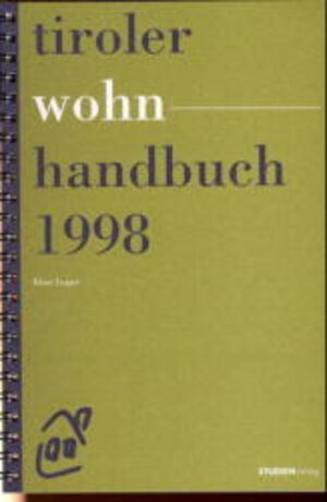 Buchcover Tiroler Wohnhandbuch 1998 | Klaus Lugger | EAN 9783706512749 | ISBN 3-7065-1274-2 | ISBN 978-3-7065-1274-9