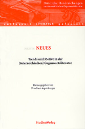 Buchcover Neues  | EAN 9783706519038 | ISBN 3-7065-1903-8 | ISBN 978-3-7065-1903-8