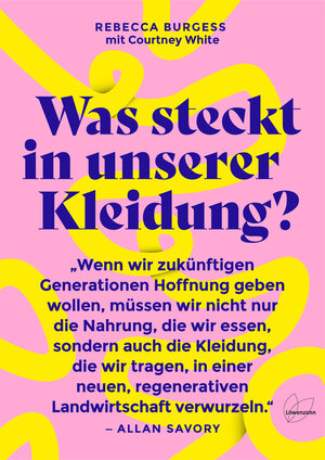 Buchcover Was steckt in unserer Kleidung? | Rebecca Burgess | EAN 9783706629614 | ISBN 3-7066-2961-5 | ISBN 978-3-7066-2961-4