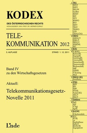 Buchcover KODEX Telekommunikation 2012 | Wolfgang Feiel | EAN 9783707320855 | ISBN 3-7073-2085-5 | ISBN 978-3-7073-2085-5