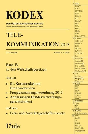 Buchcover KODEX Telekommunikation 2015 | Wolfgang Feiel | EAN 9783707331554 | ISBN 3-7073-3155-5 | ISBN 978-3-7073-3155-4