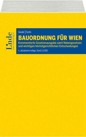 Buchcover Bauordnung für Wien | Heinrich Geuder | EAN 9783707332469 | ISBN 3-7073-3246-2 | ISBN 978-3-7073-3246-9