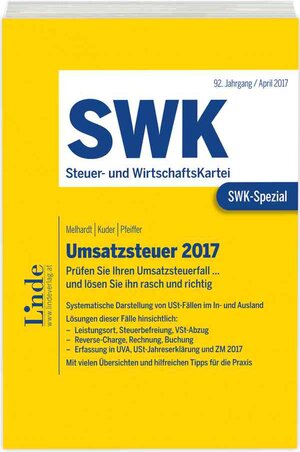 Buchcover SWK-Spezial Umsatzsteuer 2017 | Stefan Melhardt | EAN 9783707336122 | ISBN 3-7073-3612-3 | ISBN 978-3-7073-3612-2