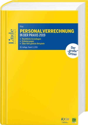 Buchcover Personalverrechnung in der Praxis 2019 | Irina Prinz | EAN 9783707339338 | ISBN 3-7073-3933-5 | ISBN 978-3-7073-3933-8