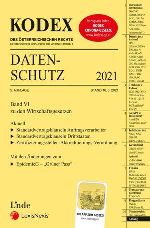 Buchcover KODEX Datenschutz 2021 | Michael Pachinger | EAN 9783707343809 | ISBN 3-7073-4380-4 | ISBN 978-3-7073-4380-9