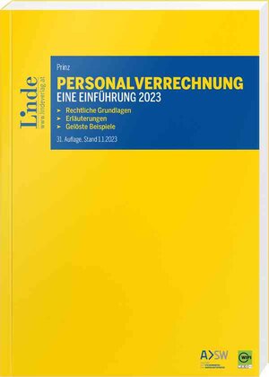 Buchcover Personalverrechnung: eine Einführung 2023 | Irina Prinz | EAN 9783707346343 | ISBN 3-7073-4634-X | ISBN 978-3-7073-4634-3