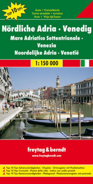 Freytag Berndt Autokarten, Nördliche Adria - Venedig - Maßstab 1:150 000