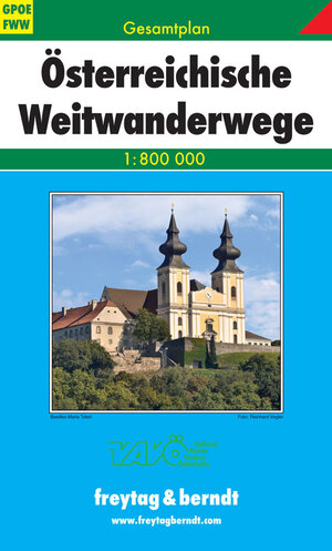 Österreichische Weitwanderwege 1 : 800 000. Gesamtplan