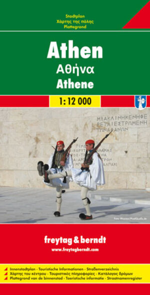 Athen 1 : 12 000. Stadtplan. Innenstadtplan. Touristische Informationen. Straßenverzeichnis: Innenstadtplan. Touristische Informationen. Straßenverzeichnis (City Map)