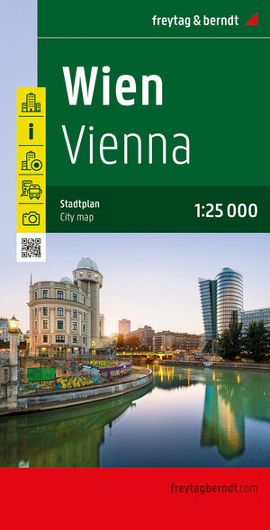 Buchcover Wien, Stadtplan 1:25.000, freytag & berndt  | EAN 9783707921052 | ISBN 3-7079-2105-0 | ISBN 978-3-7079-2105-2