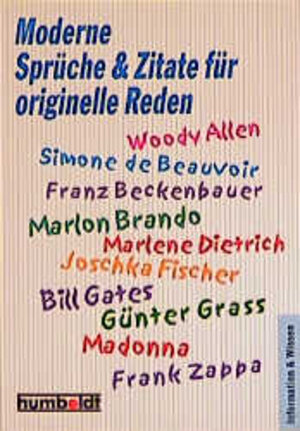 Buchcover Moderne Sprüche & Zitate für originelle Reden  | EAN 9783708199856 | ISBN 3-7081-9985-5 | ISBN 978-3-7081-9985-6