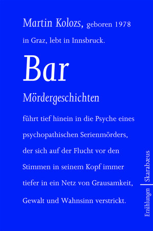 Buchcover Bar | Martin Kolozs | EAN 9783708232379 | ISBN 3-7082-3237-2 | ISBN 978-3-7082-3237-9