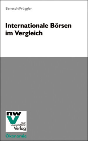 Buchcover Internationale Börsen im Vergleich | Thomas Benesch | EAN 9783708302867 | ISBN 3-7083-0286-9 | ISBN 978-3-7083-0286-7