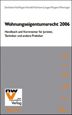 Buchcover Wohnungseigentumsrecht 2006 | Dietrich Derbolav | EAN 9783708304229 | ISBN 3-7083-0422-5 | ISBN 978-3-7083-0422-9