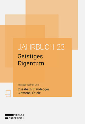 Buchcover Geistiges Eigentum  | EAN 9783708341439 | ISBN 3-7083-4143-0 | ISBN 978-3-7083-4143-9