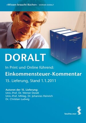 Buchcover Einkommensteuergesetz 15. Lieferung | Werner Doralt | EAN 9783708907697 | ISBN 3-7089-0769-8 | ISBN 978-3-7089-0769-7